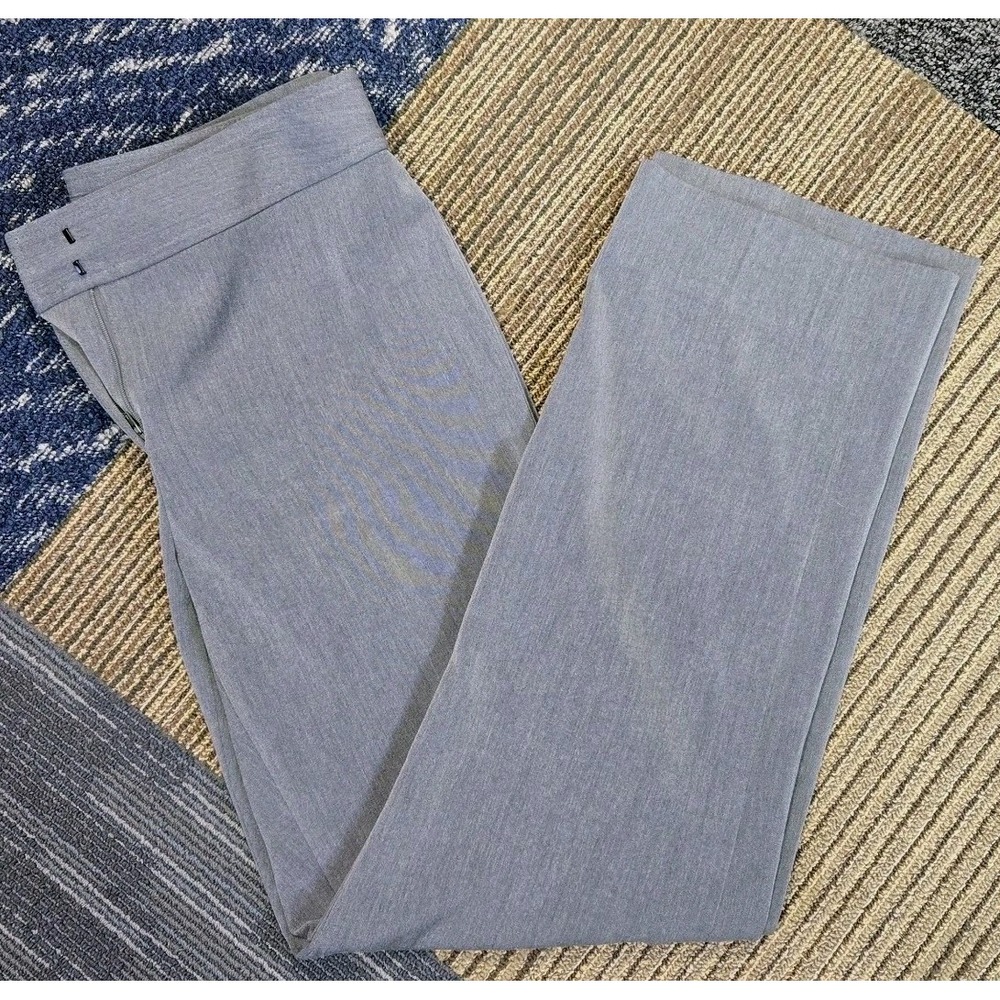 Liz Claiborne Classic Fit Audra Straight Leg Trousers Pants Gray Womens Size 8